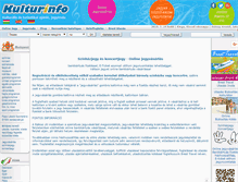 Tablet Screenshot of kulturinfo.hu